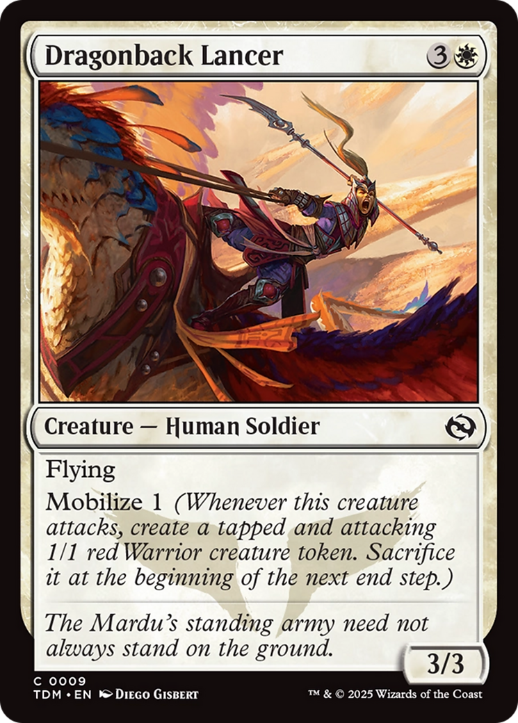 Dragonback Lancer (9) [Tarkir: Dragonstorm] foil - Deck Out Gaming