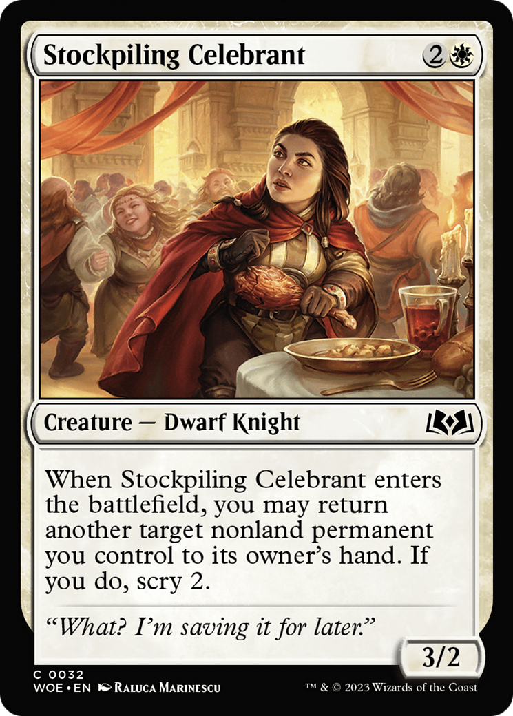 Stockpiling Celebrant (32) [Wilds of Eldraine] - Deck Out Gaming