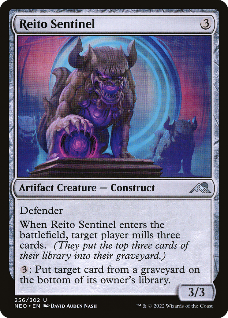 Reito Sentinel (256) [Kamigawa: Neon Dynasty] foil - Deck Out Gaming