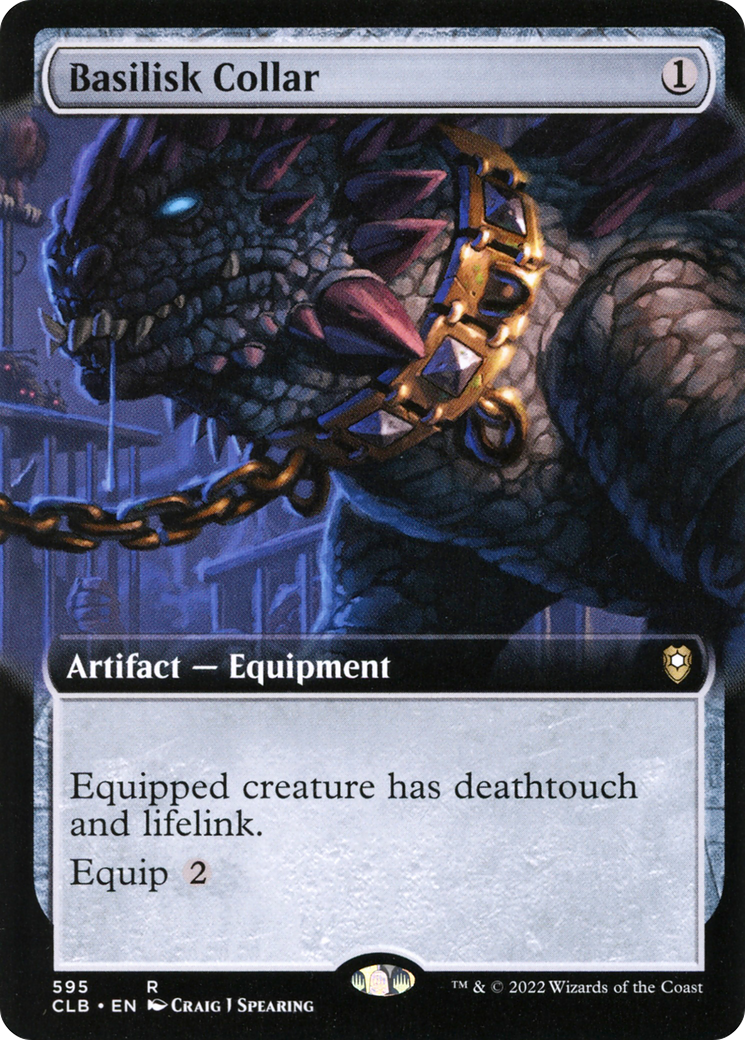 Basilisk Collar (Extended Art) (595) [Commander Legends: Battle for Baldur's Gate] - Deck Out Gaming