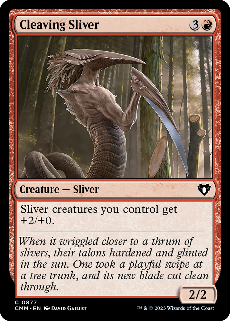 Cleaving Sliver (877) [Commander Masters] - Deck Out Gaming