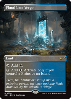 Floodfarm Verge (Borderless) (330) [Duskmourn: House of Horror] - Deck Out Gaming