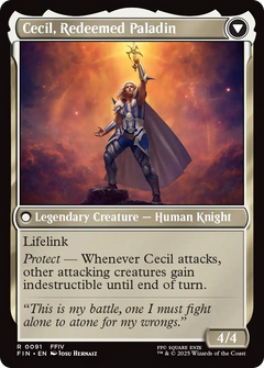 Cecil, Dark Knight // Cecil, Redeemed Paladin (91) [FINAL FANTASY] foil - Deck Out Gaming