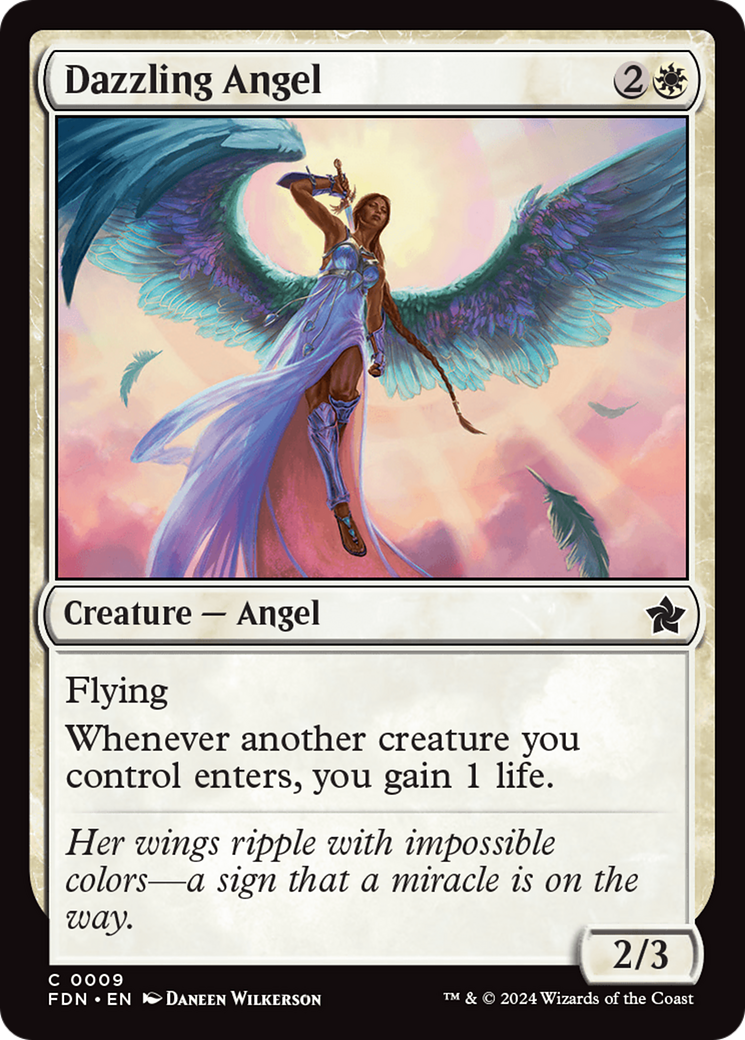 Dazzling Angel (9) [Foundations] foil - Deck Out Gaming