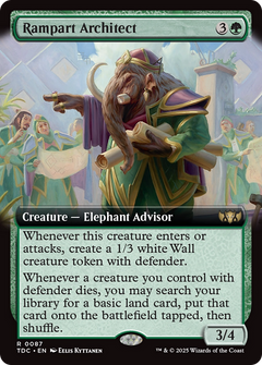 Rampart Architect (Extended Art) (87) [Commander: Tarkir: Dragonstorm] - Deck Out Gaming