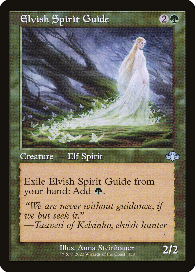Elvish Spirit Guide (Retro Frame) (338) [Dominaria Remastered] foil - Deck Out Gaming