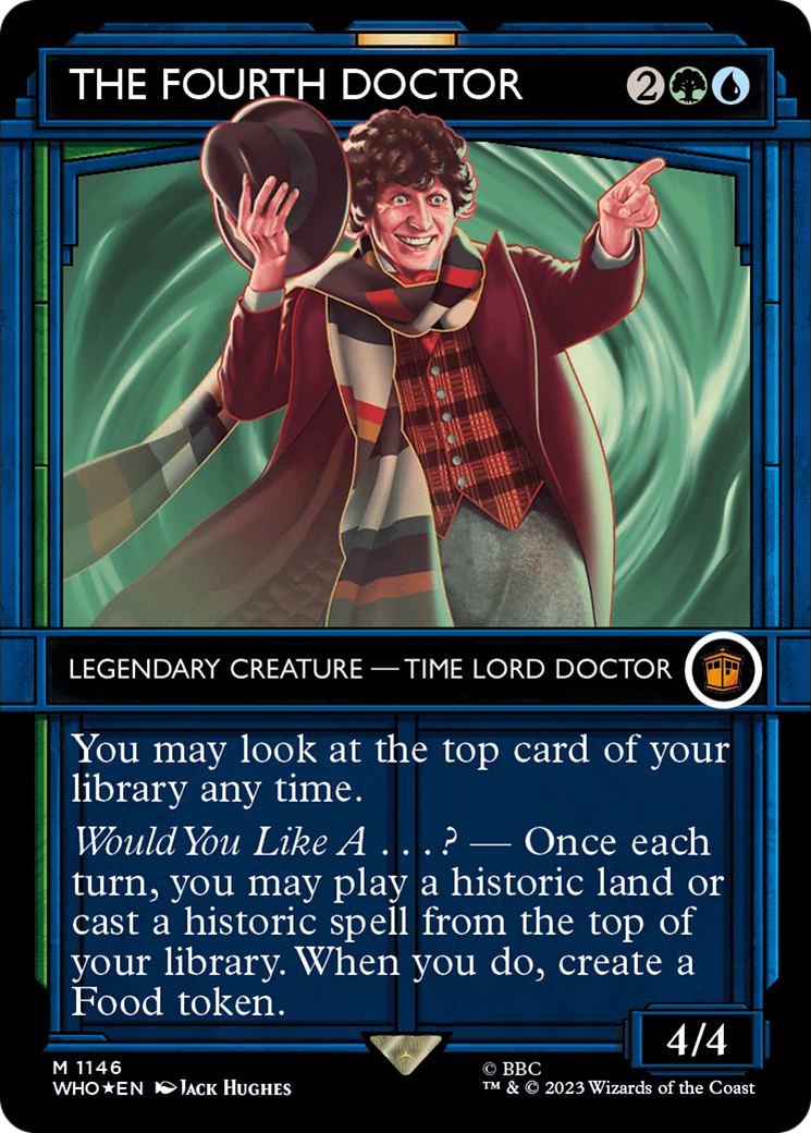 The Fourth Doctor (Showcase) (Surge Foil) (1146) [Doctor Who] foil - Deck Out Gaming