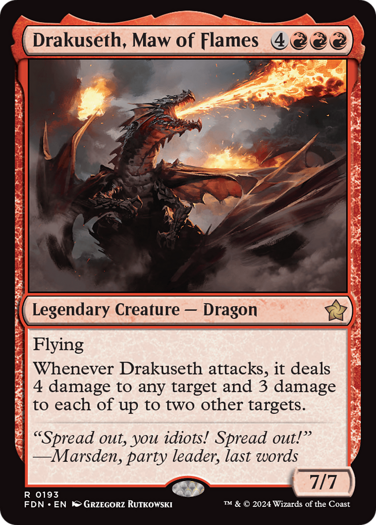 Drakuseth, Maw of Flames (193) [Foundations] - Deck Out Gaming