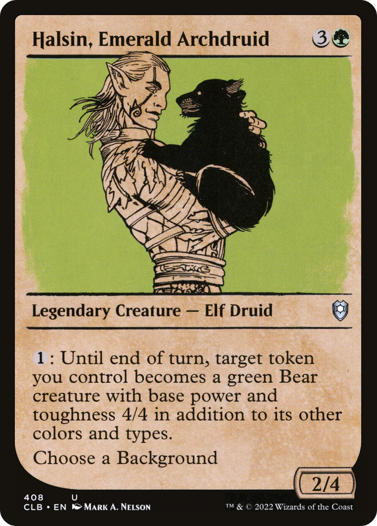 Halsin, Emerald Archdruid (Showcase) (408) [Commander Legends: Battle for Baldur's Gate] foil - Deck Out Gaming