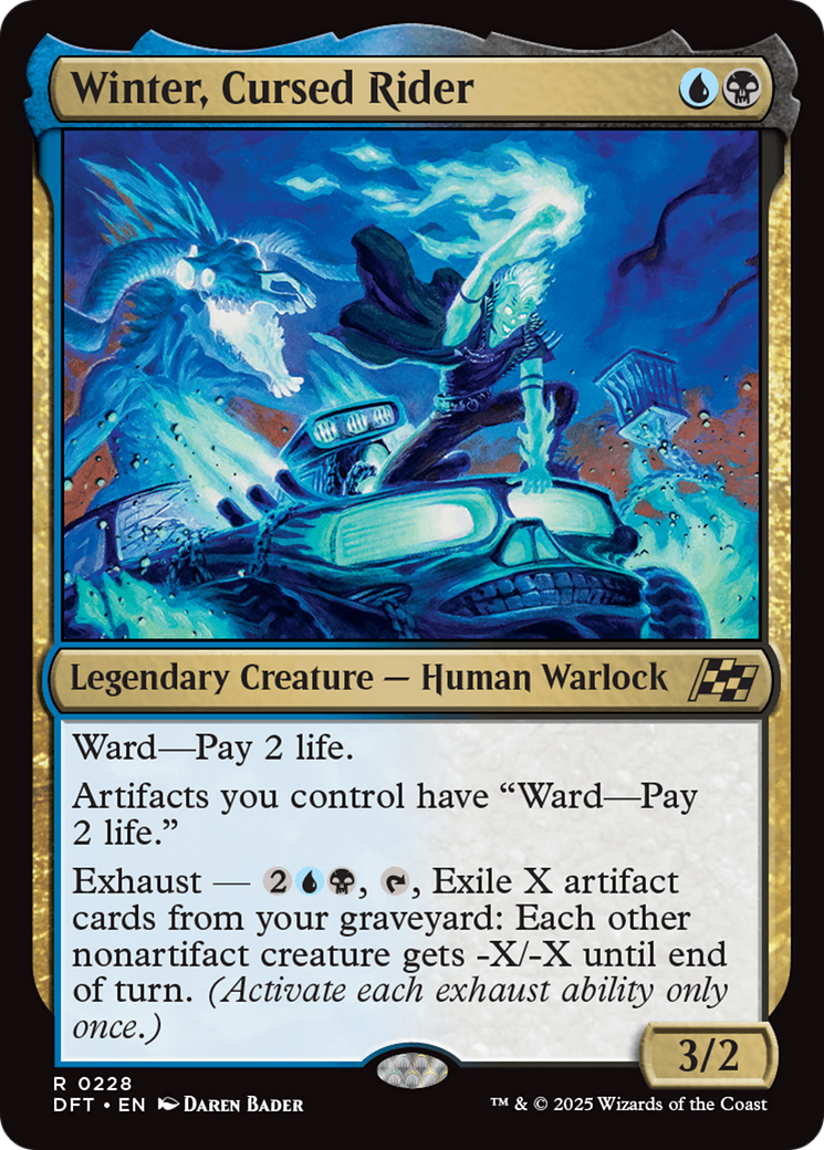 Winter, Cursed Rider (228) [Aetherdrift] foil - Deck Out Gaming