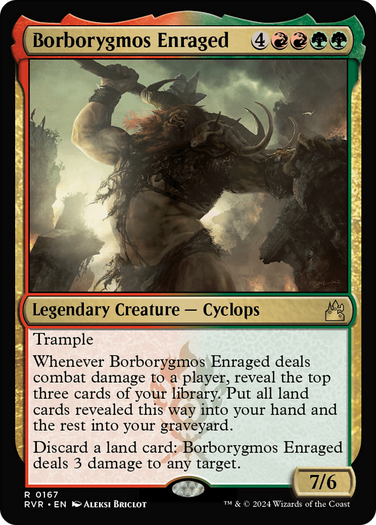 Borborygmos Enraged (167) [Ravnica Remastered] foil - Deck Out Gaming