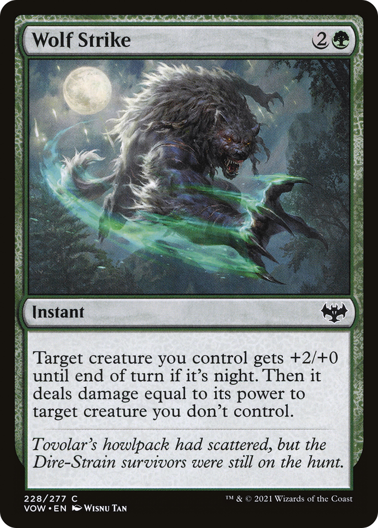 Wolf Strike (228) [Innistrad: Crimson Vow] foil - Deck Out Gaming
