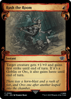 Rush the Room (Showcase Scrolls) (598) [The Lord of the Rings: Tales of Middle-earth] foil - Deck Out Gaming