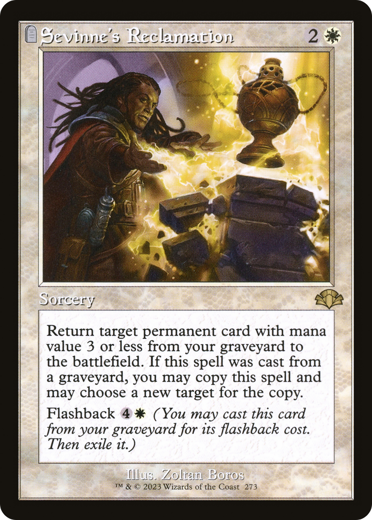 Sevinne's Reclamation (Retro Frame) (273) [Dominaria Remastered] foil - Deck Out Gaming