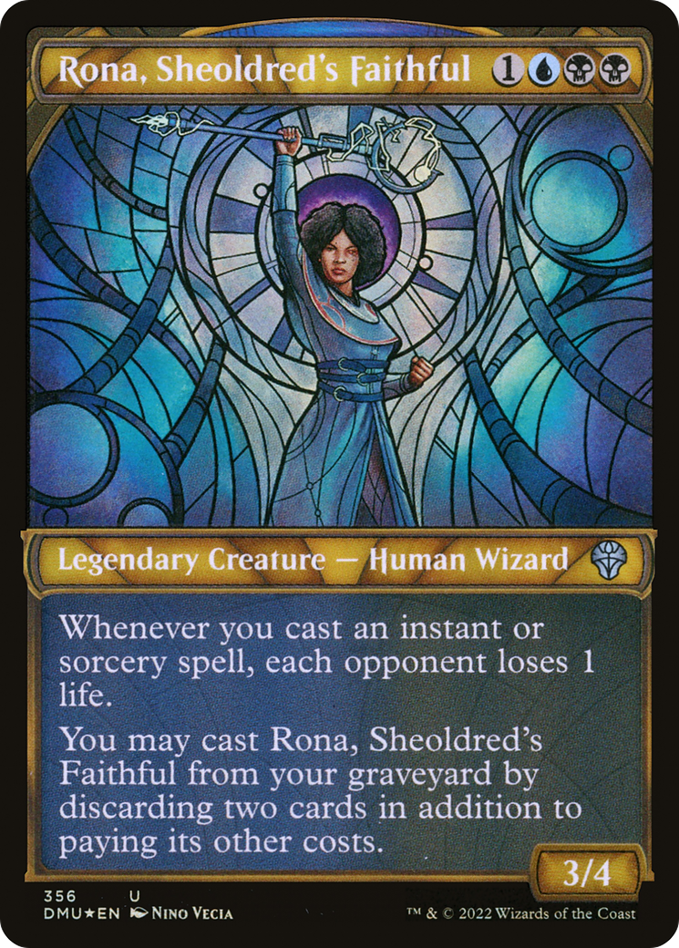 Rona, Sheoldred's Faithful (Textured Foil) (356) [Dominaria United] foil - Deck Out Gaming