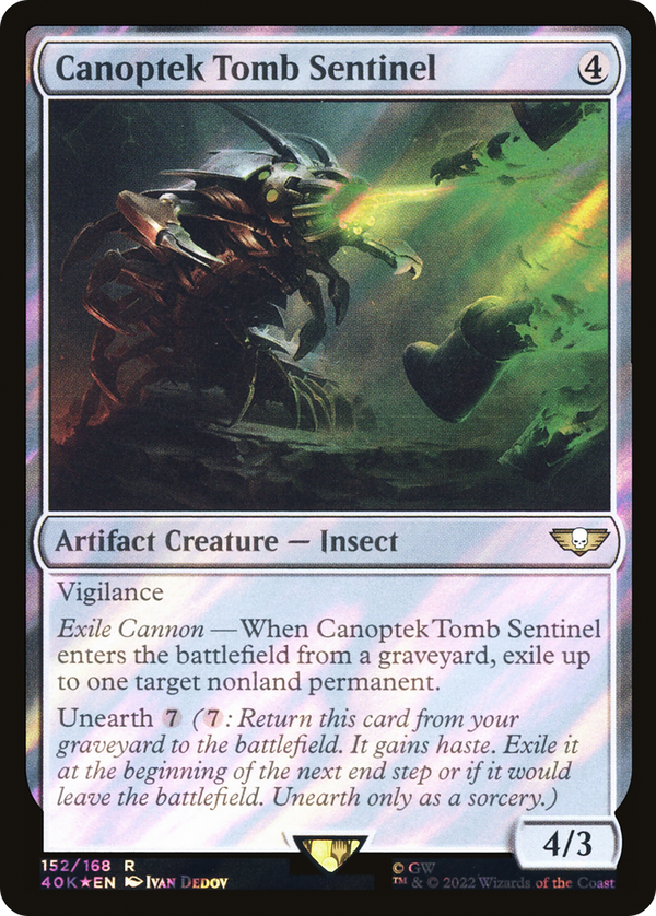 Canoptek Tomb Sentinel (Surge Foil) (152) [Warhammer 40,000 Commander] foil - Deck Out Gaming