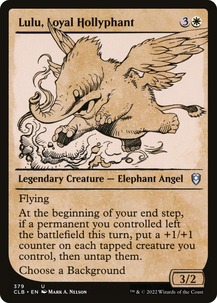 Lulu, Loyal Hollyphant (Showcase) (379) [Commander Legends: Battle for Baldur's Gate] - Deck Out Gaming