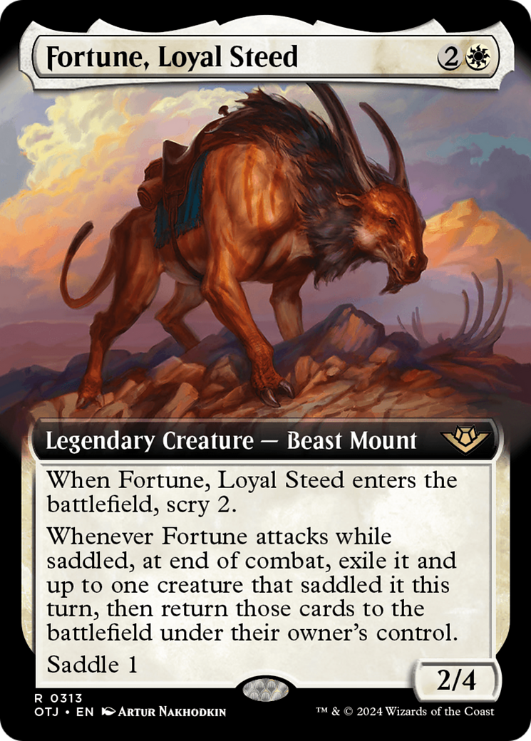 Fortune, Loyal Steed (Extended Art) (313) [Outlaws of Thunder Junction] foil - Deck Out Gaming