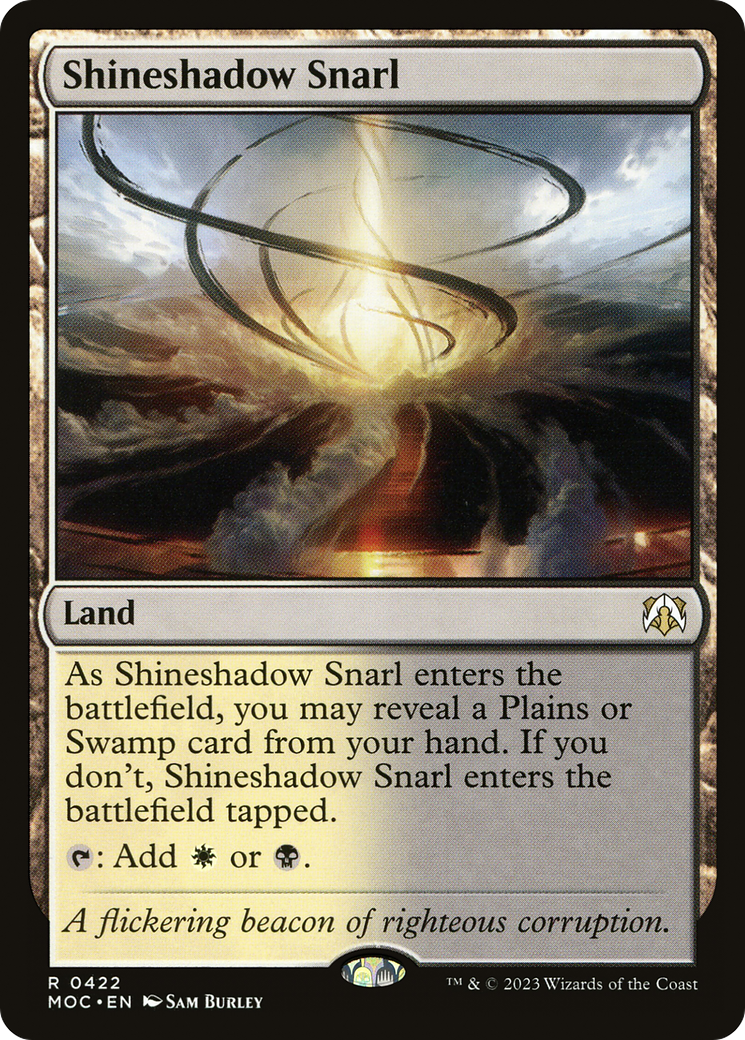 Shineshadow Snarl (422) [March of the Machine Commander] - Deck Out Gaming
