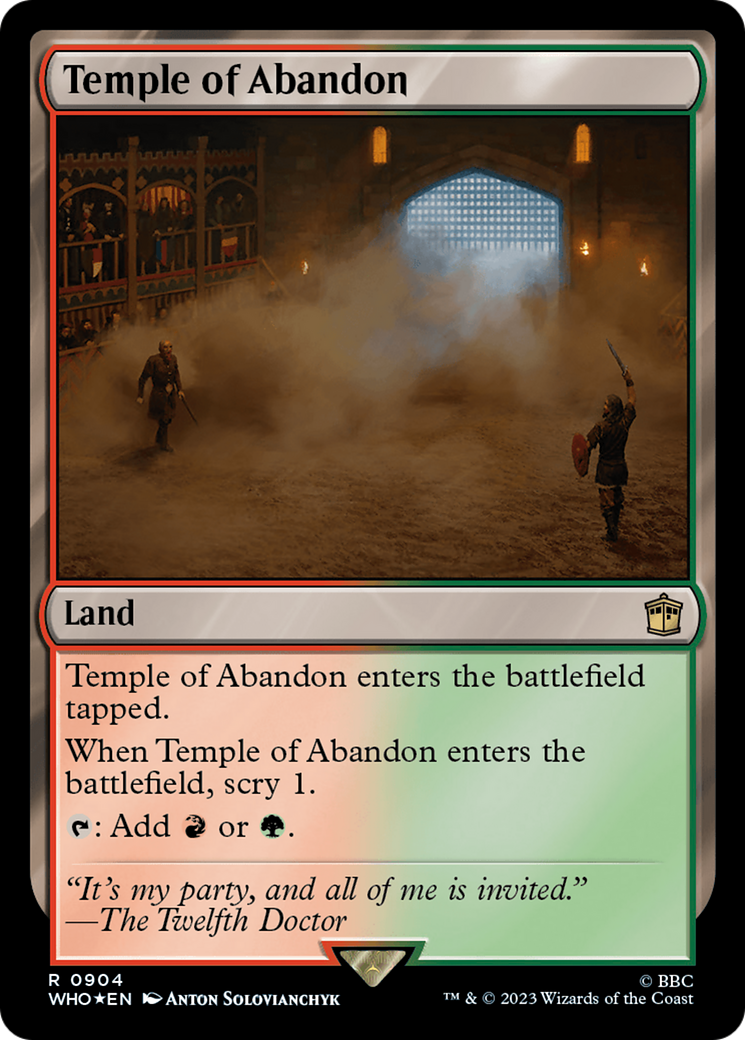 Temple of Abandon (Surge Foil) (904) [Doctor Who] foil - Deck Out Gaming