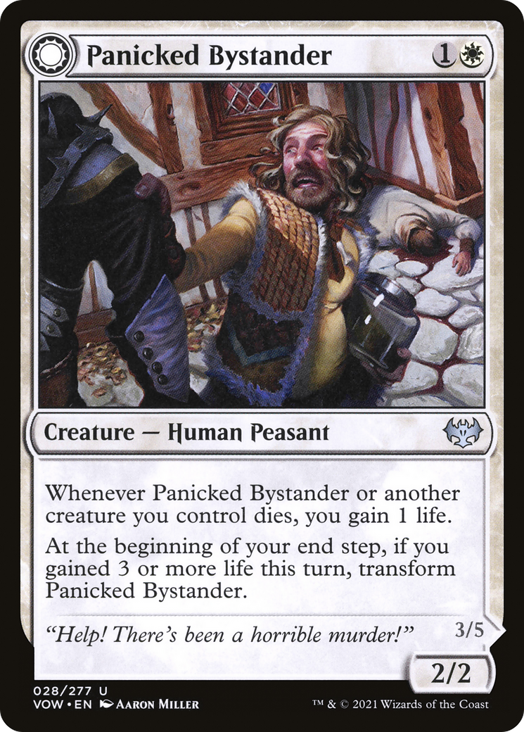 Panicked Bystander (28) [Innistrad: Crimson Vow] - Deck Out Gaming