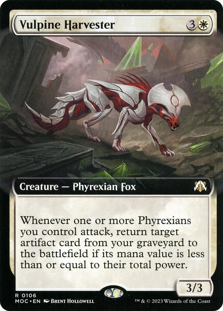 Vulpine Harvester (Extended Art) (106) [March of the Machine Commander] foil - Deck Out Gaming
