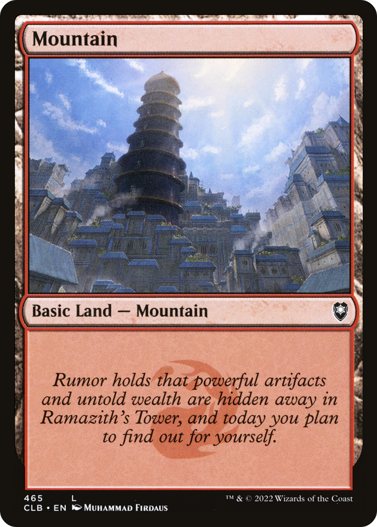 Mountain (465) (465) [Commander Legends: Battle for Baldur's Gate] foil - Deck Out Gaming