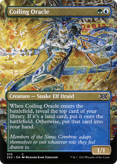 Coiling Oracle (Borderless) (375) [Double Masters 2022] foil - Deck Out Gaming