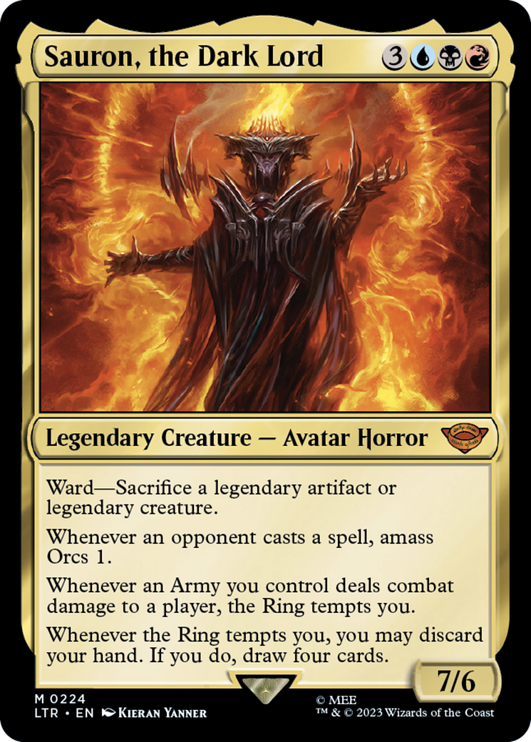 Sauron, the Dark Lord (224) [The Lord of the Rings: Tales of Middle-earth] - Deck Out Gaming