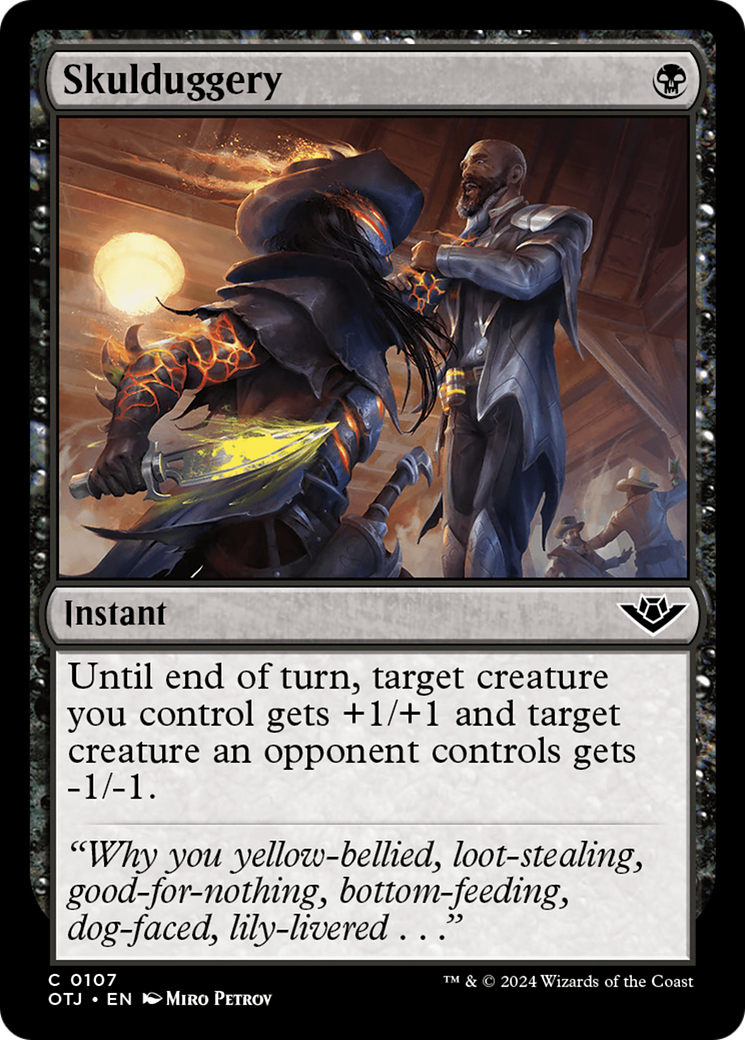 Skulduggery (107) [Outlaws of Thunder Junction] foil - Deck Out Gaming