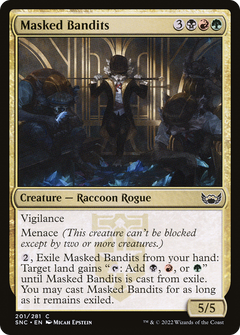 Masked Bandits (201) [Streets of New Capenna] foil - Deck Out Gaming