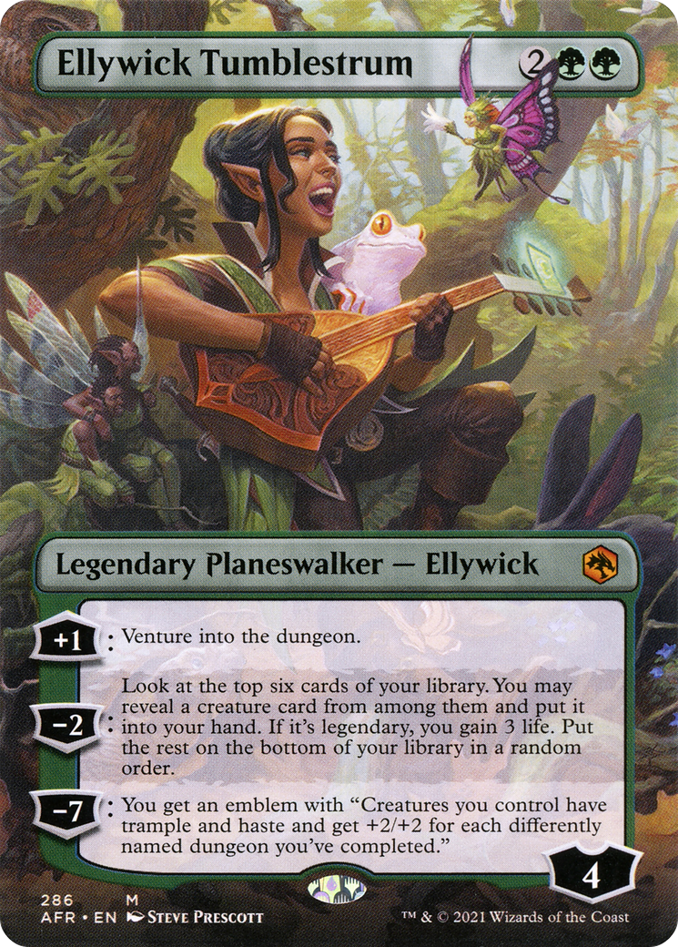 Ellywick Tumblestrum (Borderless) (286) [Adventures in the Forgotten Realms] foil - Deck Out Gaming