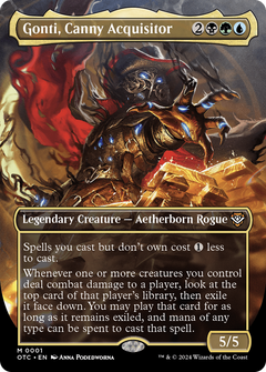 Gonti, Canny Acquisitor (Borderless) (1) [Outlaws of Thunder Junction Commander] foil - Deck Out Gaming