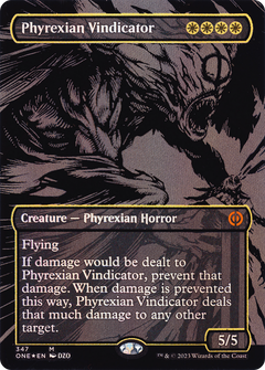 Phyrexian Vindicator (Oil Slick Raised Foil) (347) [Phyrexia: All Will Be One] foil - Deck Out Gaming