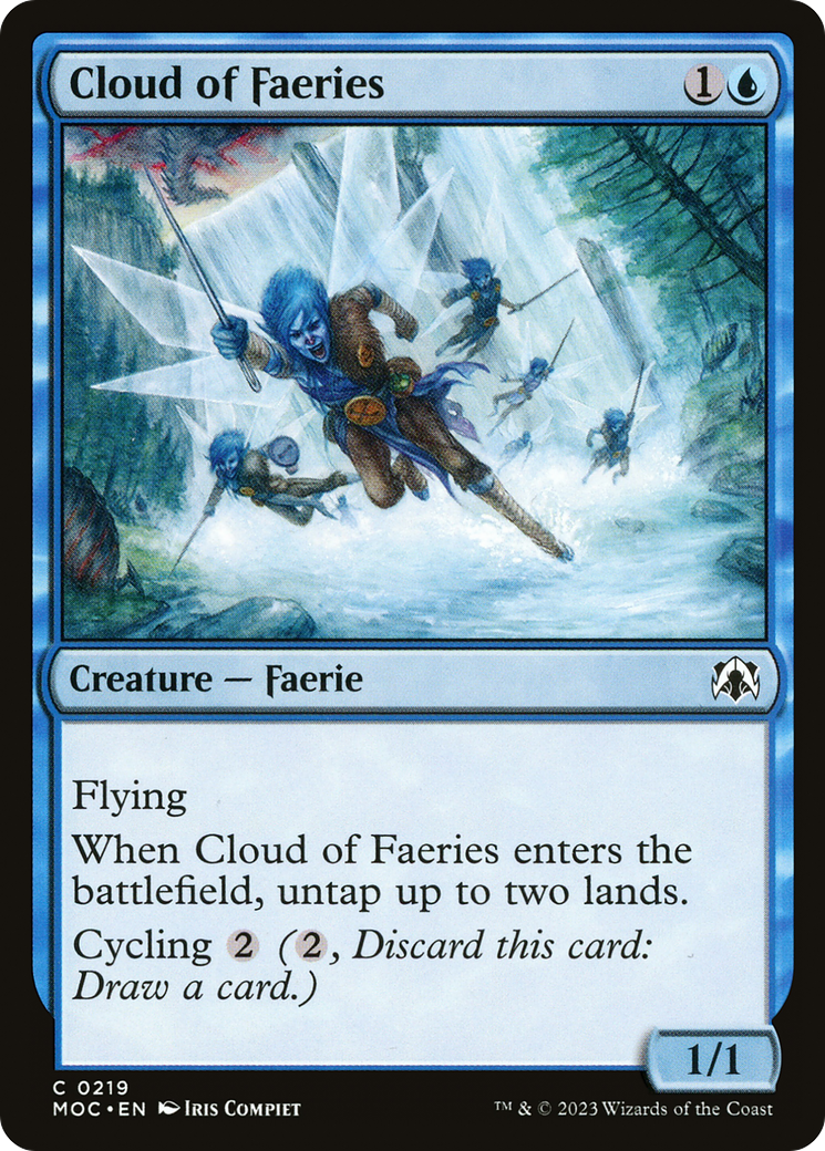 Cloud of Faeries (219) [March of the Machine Commander] - Deck Out Gaming