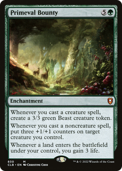 Primeval Bounty (830) [Commander Legends: Battle for Baldur's Gate] - Deck Out Gaming