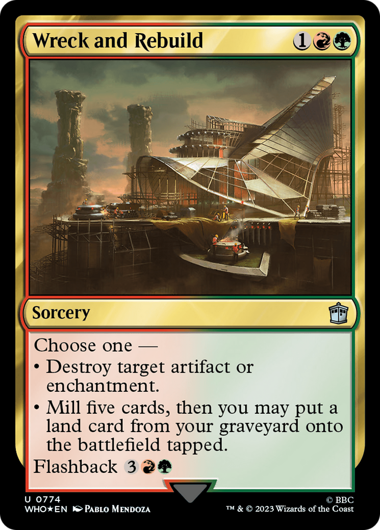 Wreck and Rebuild (Surge Foil) (774) [Doctor Who] foil - Deck Out Gaming