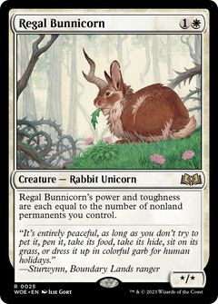 Regal Bunnicorn (25) [Wilds of Eldraine] - Deck Out Gaming