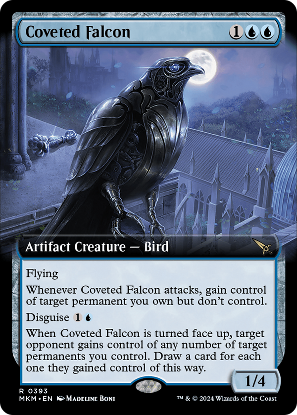Coveted Falcon (Extended Art) (393) [Murders at Karlov Manor] - Deck Out Gaming