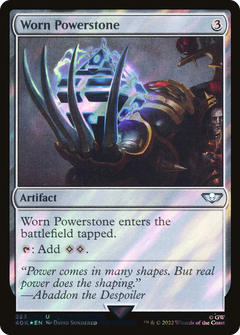 Worn Powerstone (Surge Foil) (263) [Warhammer 40,000 Commander] foil - Deck Out Gaming