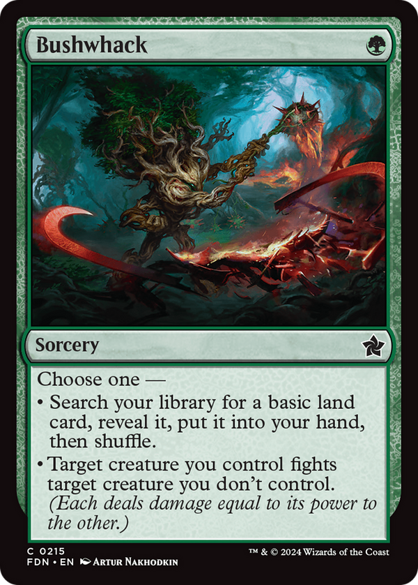 Bushwhack (215) [Foundations] foil - Deck Out Gaming