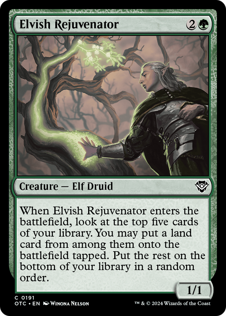 Elvish Rejuvenator (191) [Outlaws of Thunder Junction Commander] - Deck Out Gaming
