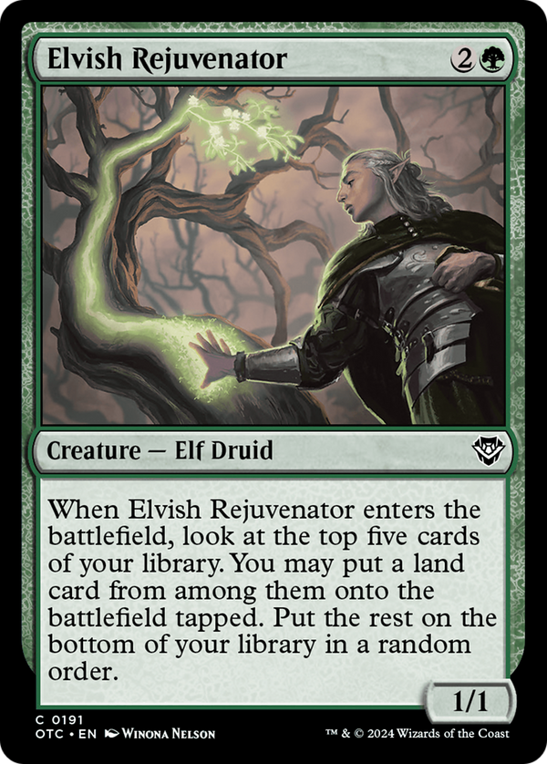 Elvish Rejuvenator (191) [Outlaws of Thunder Junction Commander] - Deck Out Gaming