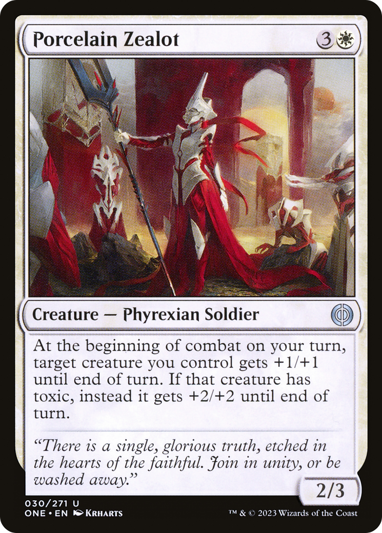 Porcelain Zealot (30) [Phyrexia: All Will Be One] - Deck Out Gaming