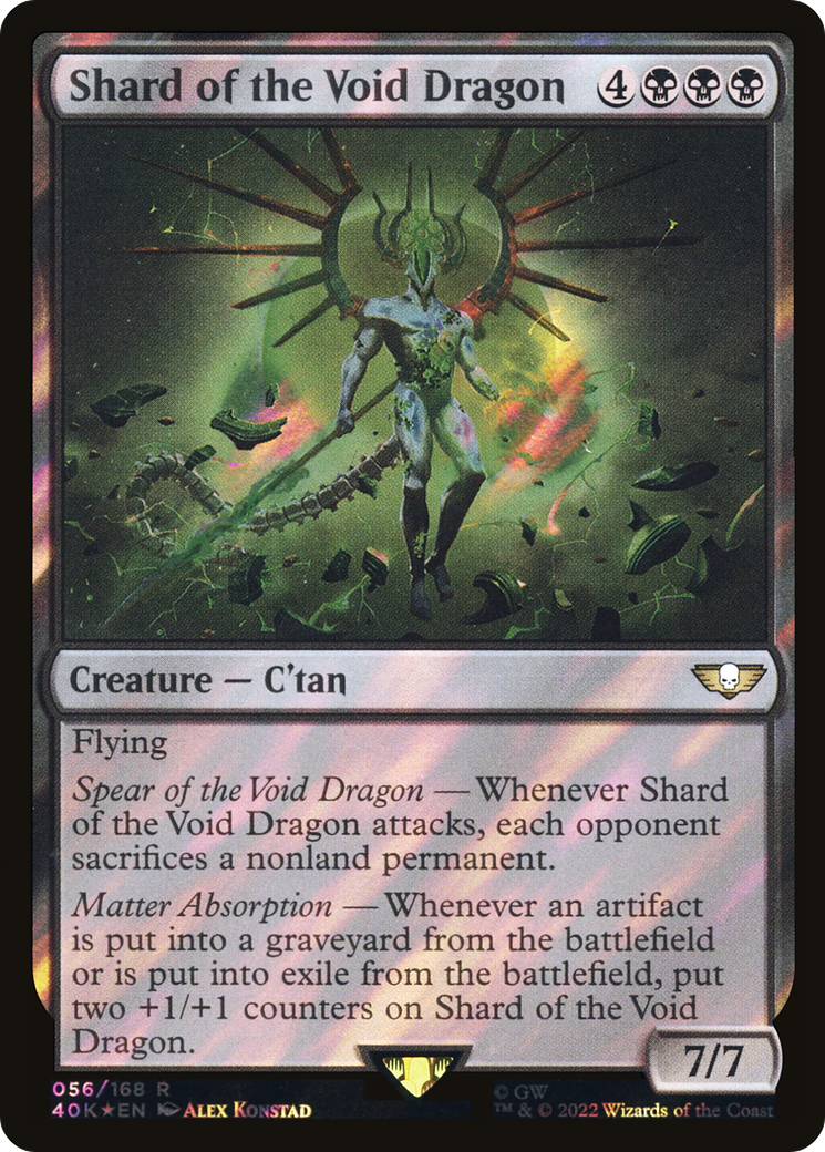 Shard of the Void Dragon (Surge Foil) (56) [Warhammer 40,000 Commander] foil - Deck Out Gaming