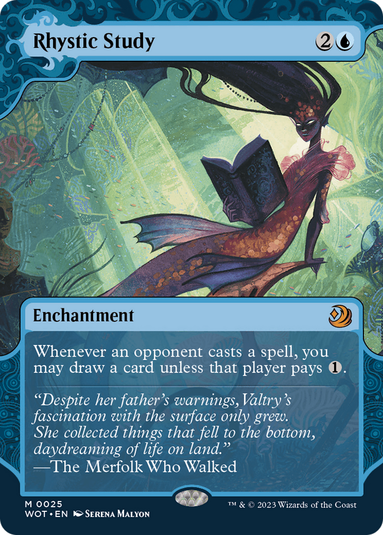 Rhystic Study (25) [Wilds of Eldraine: Enchanting Tales] foil - Deck Out Gaming