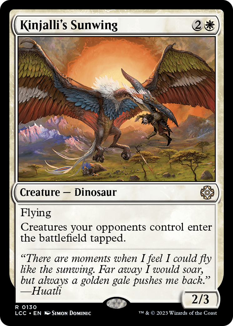 Kinjalli's Sunwing (130) [The Lost Caverns of Ixalan Commander] - Deck Out Gaming