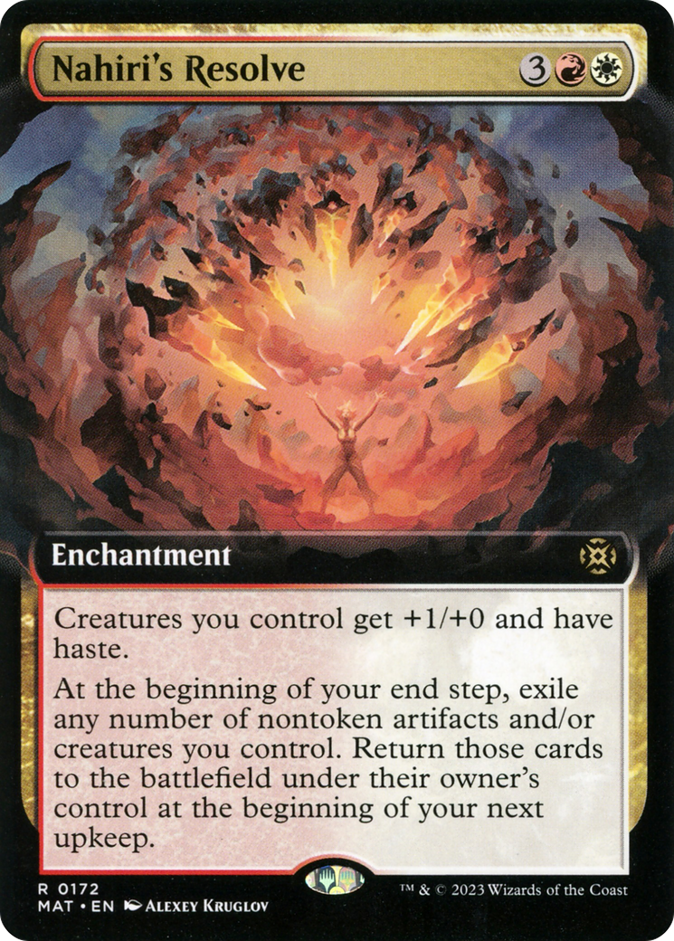 Nahiri's Resolve (Extended Art) (172) [March of the Machine: The Aftermath] foil - Deck Out Gaming