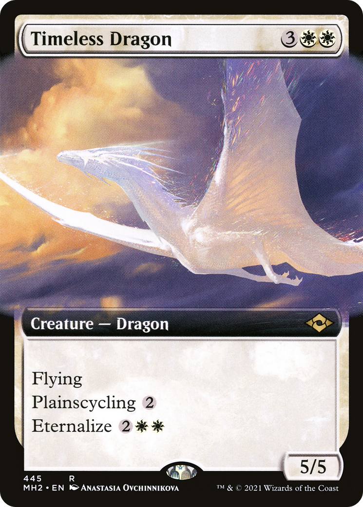 Timeless Dragon (Extended Art) (445) [Modern Horizons 2] foil - Deck Out Gaming