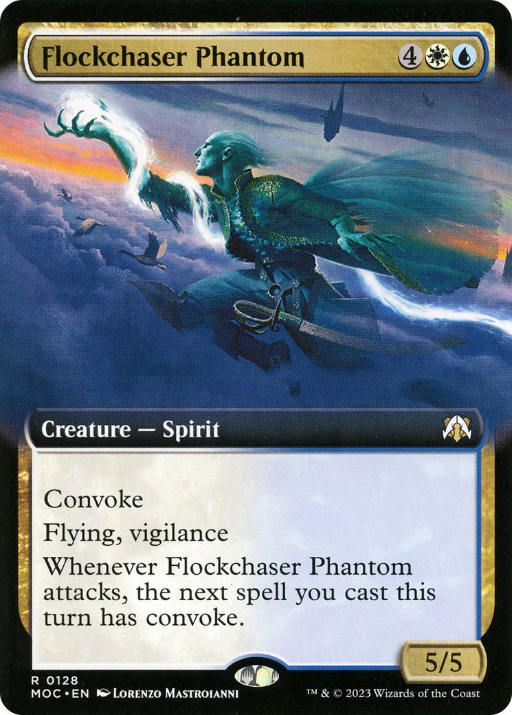 Flockchaser Phantom (Extended Art) (128) [March of the Machine Commander] - Deck Out Gaming